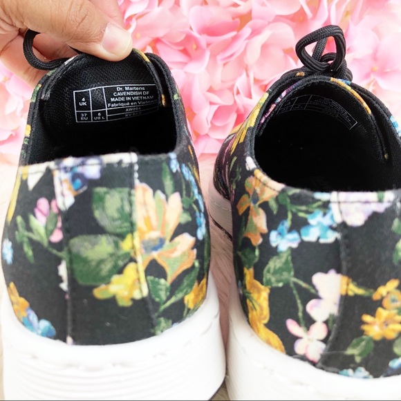 Dr. Martens Darcy Cavendish Floral Canvas Shoes 6 - Picture 6 of 6